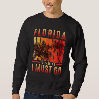 Florida ruft mich an, Vintagen Sommer Strand zu ge Sweatshirt