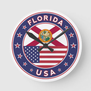 Florida Runde Wanduhr