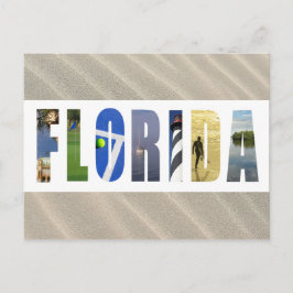 Florida Sand Beach Foto Postkarte