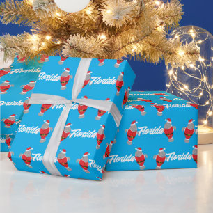 Florida Santa Manatee Weihnachten Geschenkpapier