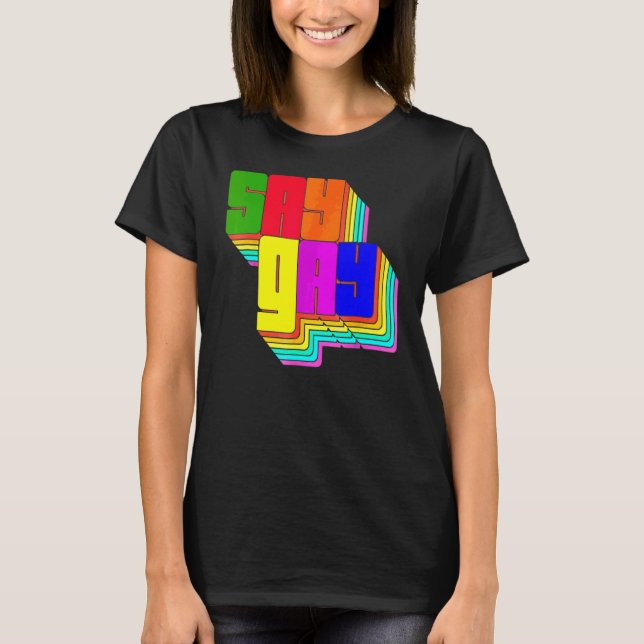 Florida Say Gay Lgbt Game Rights 9 T-Shirt (Vorderseite)