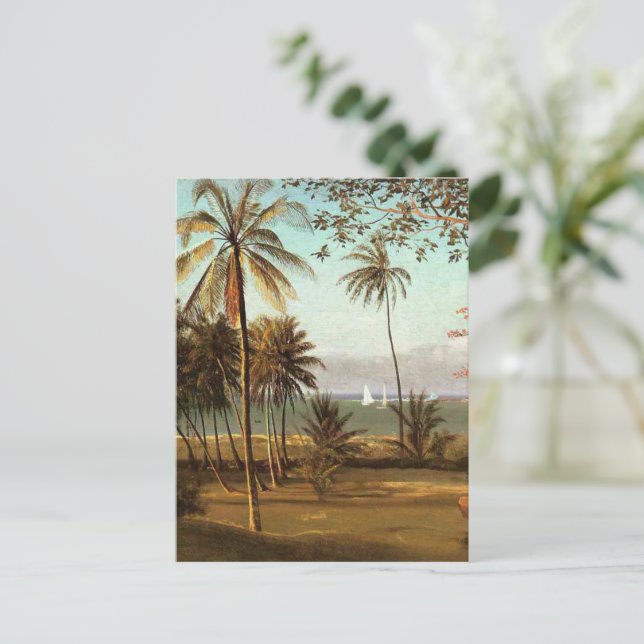 Florida Scene von Albert Bierstadt Postkarte (Stehend Vorderseite)