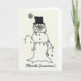 Florida-Schneemann Feiertagskarte