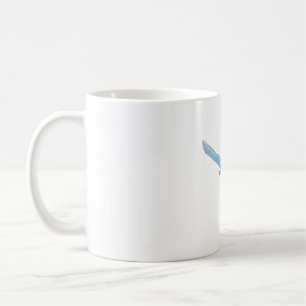 Florida Scrub Jay Aquarell Vogelarten Kunst Kaffeetasse