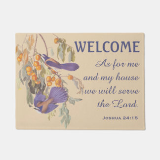 Florida Scrub Jay Birds und Verse Doormat Fußmatte