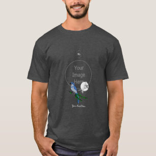 Florida Scrub Jay Monogram Wappen T-Shirt