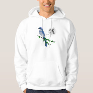 Florida Scrub Jay Monogramm Hoodie