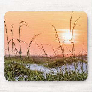 Florida Sea Oats Sunrise Mousepad