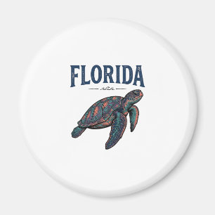 Florida Sea Turtle Vintage Engraving Grafik_1 Magnet