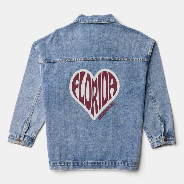 FLORIDA SEMINOLES DENIM-JACKE JEANSJACKE (Rückseite)