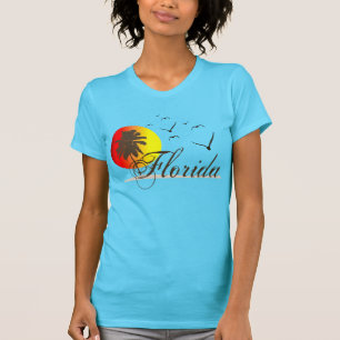 Florida setzt Sonnenuntergang auf den Strand T-Shirt