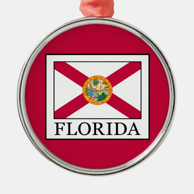 Florida Silbernes Ornament (Vorne)