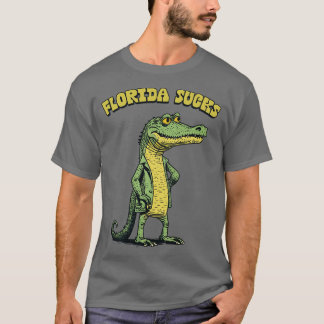 Florida Sind zum Kotzen Retro Alligator Design T-Shirt