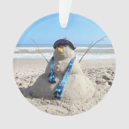 Florida Snowman - Acrylschmuck Ornament