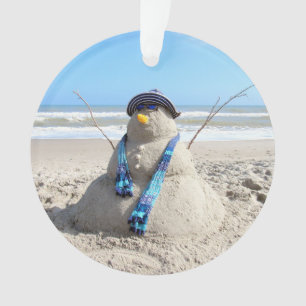 Florida Snowman - Acrylschmuck Ornament