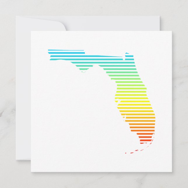 Florida Sommerflut Einladung (Vorderseite)