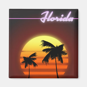 Florida-Sonnenuntergang 1984 Poster Magnet