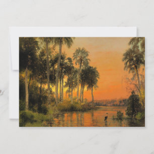 Florida-Sonnenuntergang, Gemälde von Herman Herzog Feiertagskarte
