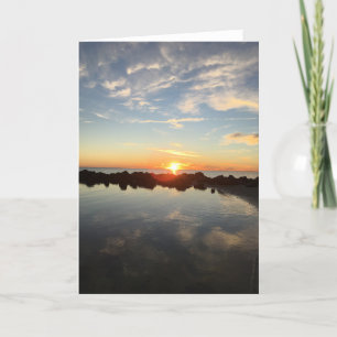 Florida-Sonnenuntergang-Grußkarte (innen leer) Karte