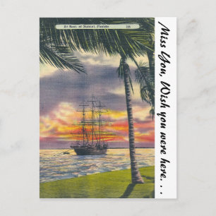 Florida-Sonnenuntergang Postkarte