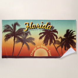 Florida-Sonnenuntergang Strandtuch
