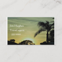 Florida-Sonnenuntergang-Visitenkarte