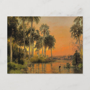 Florida-Sonnenuntergang von Hermann Herzog Postkarte