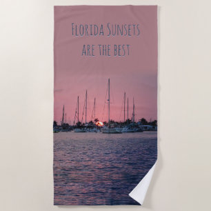 Florida Sonnenuntergänge sind die besten Strandtuch