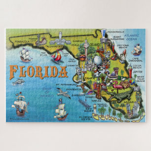 Florida-Spaß-Karte Puzzle