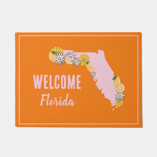 Florida Staat Begrüßung Bed and Breakfast Fußmatte (Vorderseite)