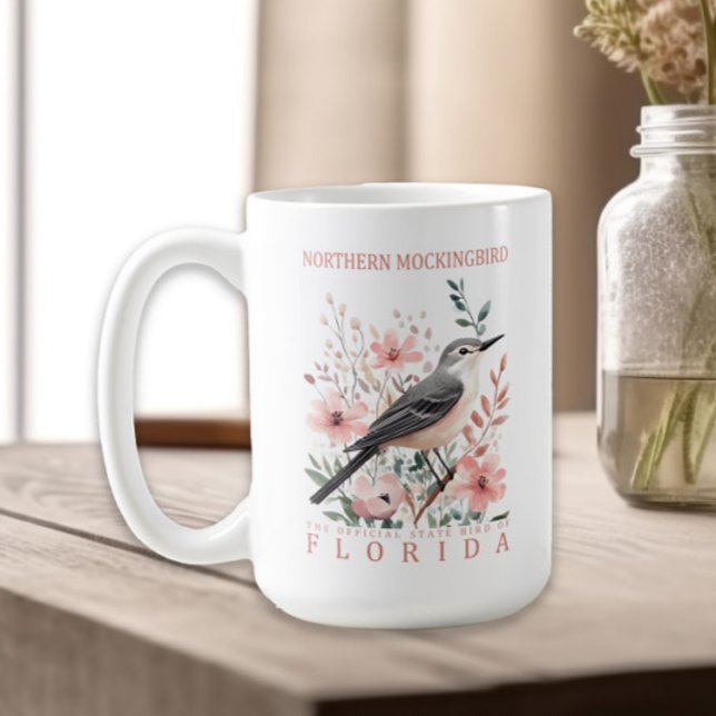Florida Staat Bird Northern Mockingbird Kaffeetasse (Northern Mockingbird, Florida state bird mug)