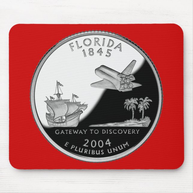 Florida Staat Imitate Quarter Mousepad (Vorne)
