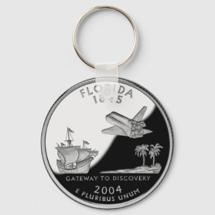Florida Staat Imitate Quarter Schlüsselanhänger