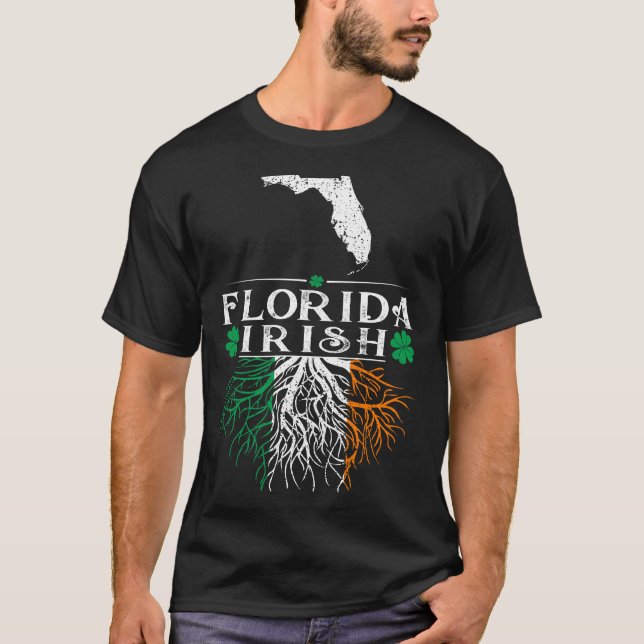 Florida Staat Irish St Patricks Day Geschenk T-Shirt (Vorderseite)