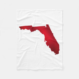 Florida Staat Karte Silhouette Fleecedecke