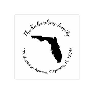 Florida Staat Rücksendeadresse Kautschuk Briefmar Gummistempel