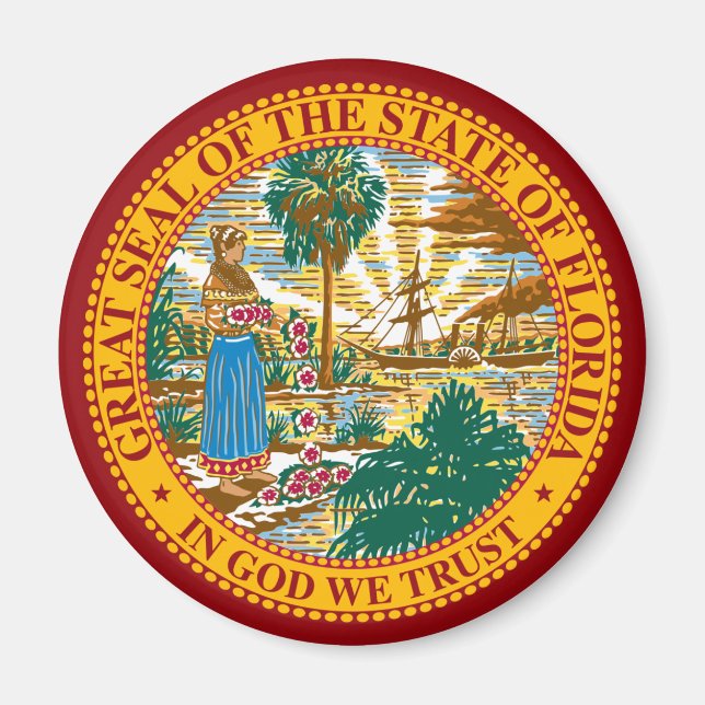 FLORIDA STAAT SIEGEL MAGNET (Vorne)