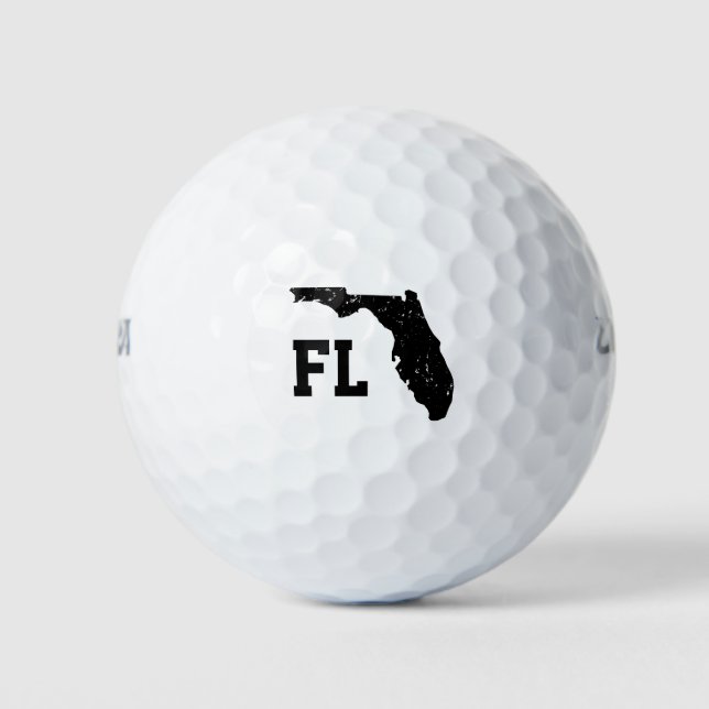 Florida Staat Silhouette Rand benutzerdefiniert mo Golfball (Vorderseite)