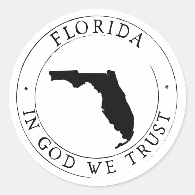 Florida Staat Sticker Umschlag Aufkleber (Vorderseite)