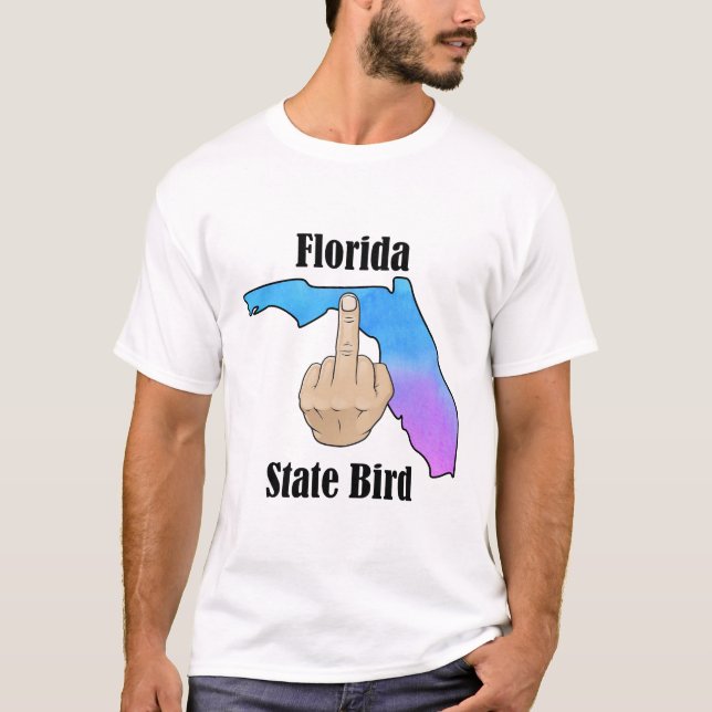 Florida Staat Vogel T - Shirt Mittelfinger (Vorderseite)