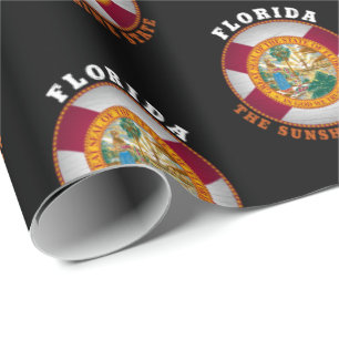 FLORIDA-STAATLICHES FLAGPAPIER GESCHENKPAPIER