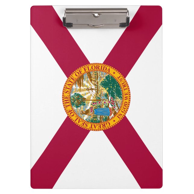 Florida-Staats-Flagge Klemmbrett (Vorderseite)