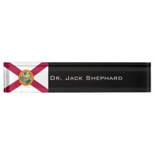 Florida-Staats-Flagge Namensplakette