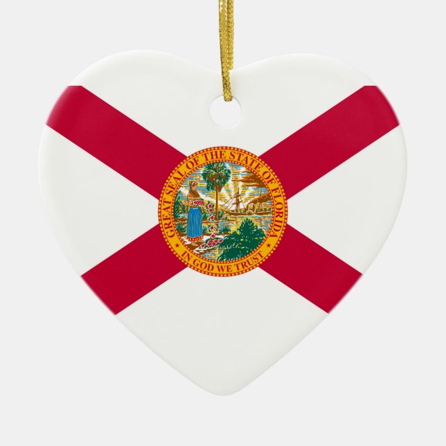 Florida-Staats-Flaggen-Entwurfs-Dekor Keramikornament (Vorne)