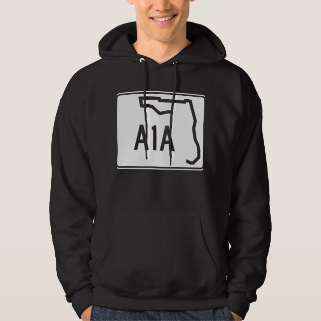 Florida-Staats-Weg A1A Hoodie (Vorderseite)
