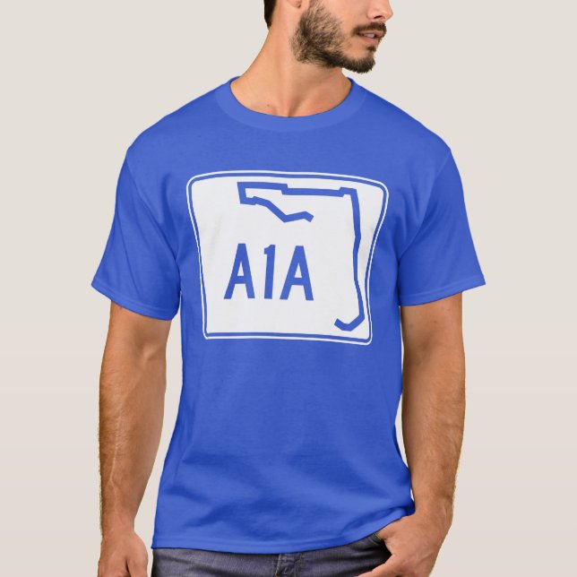 Florida-Staats-Weg A1A T-Shirt (Vorderseite)