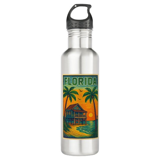 Florida Stainless Steel Water Flasche Edelstahlflasche (Vorderseite)