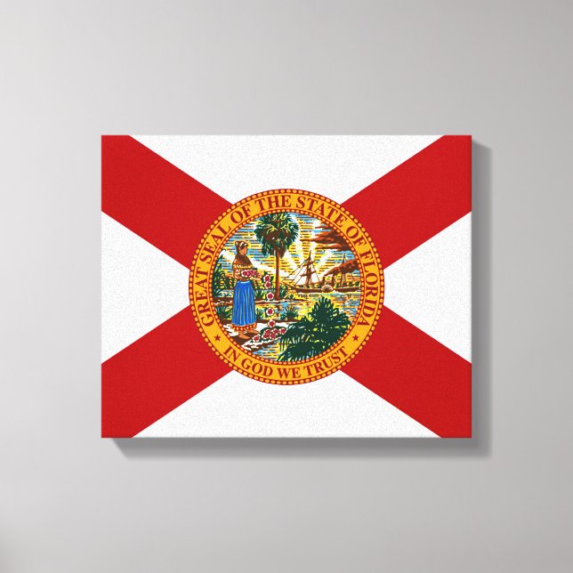 Florida State Flag Canvas Print Leinwanddruck (Vorderseite)