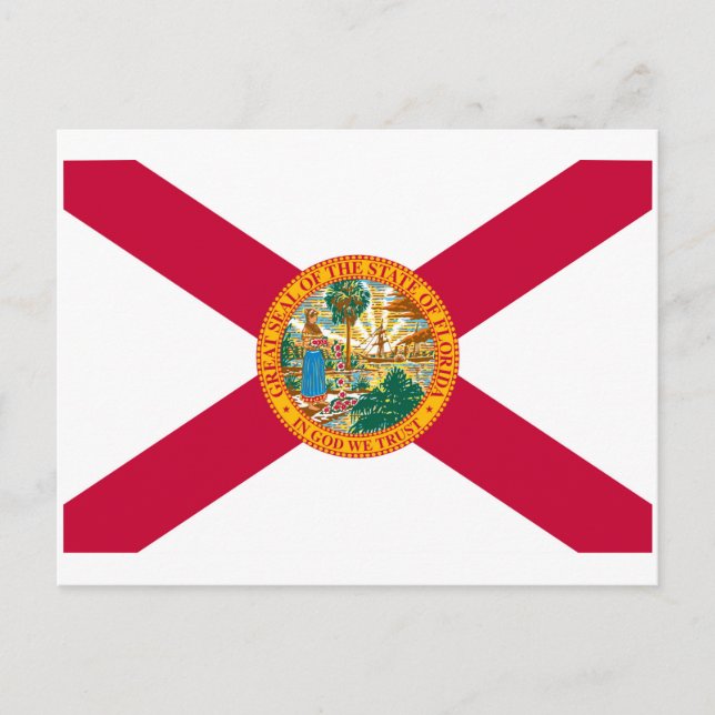 Florida State Flag Design Postkarte (Vorderseite)