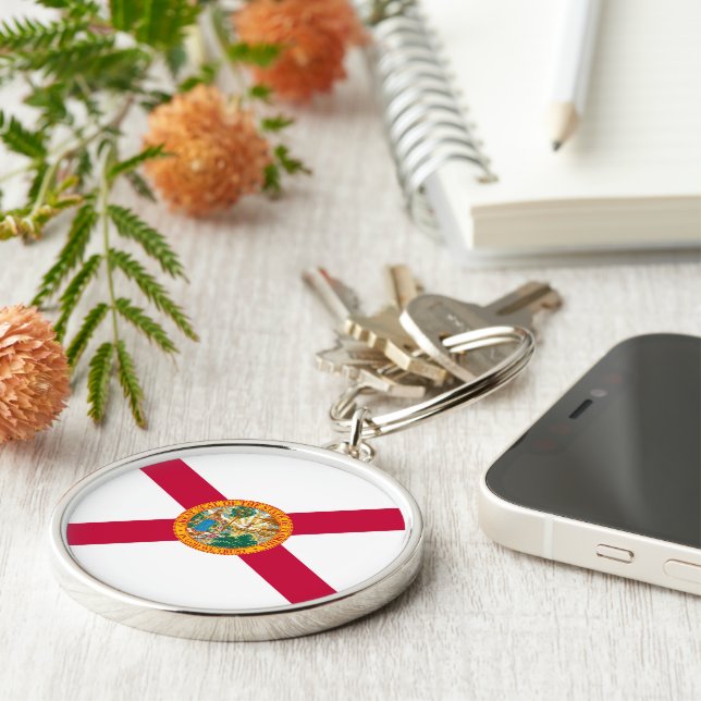 Florida State Flag Design Schlüsselanhänger (Seite)